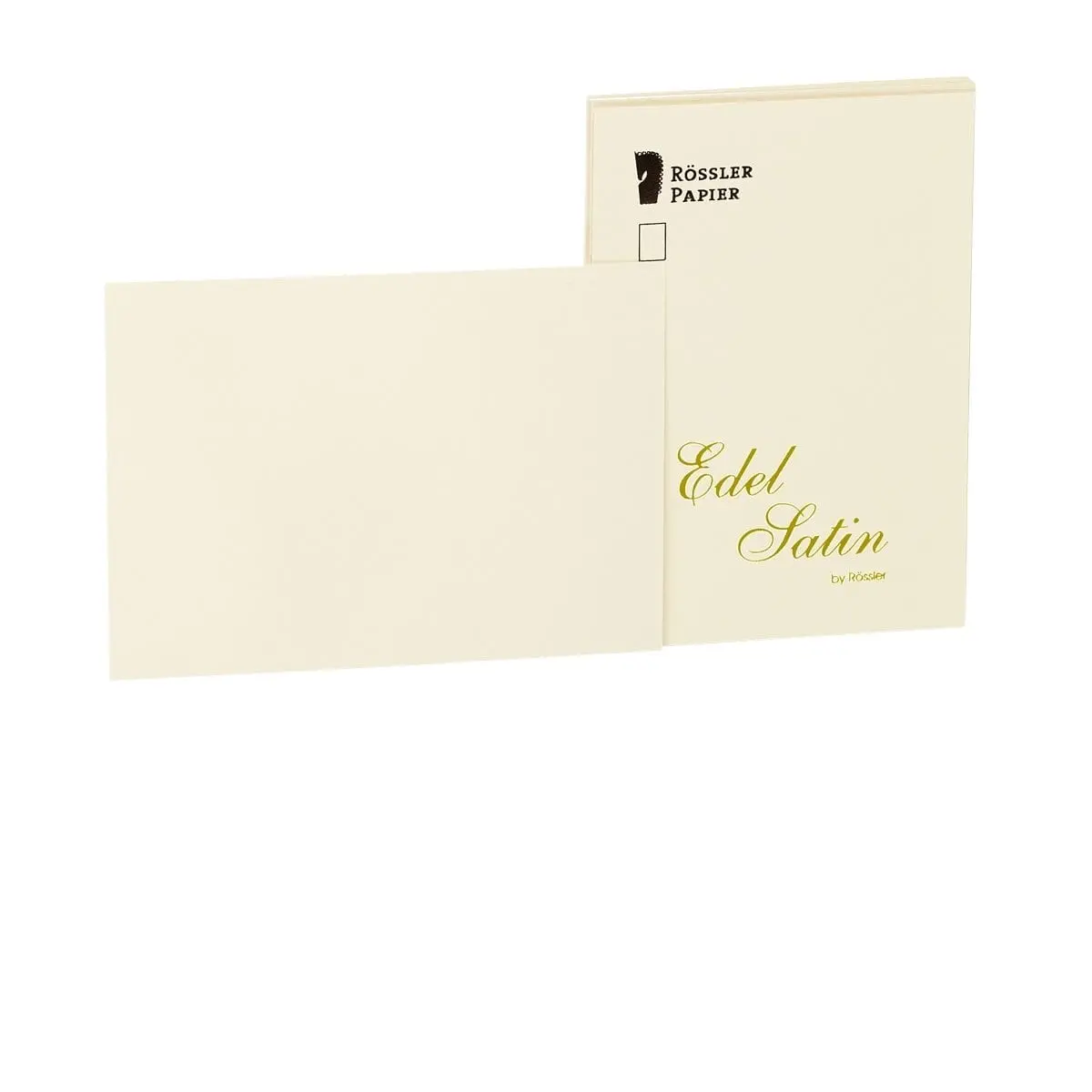 Rössler, Briefkarten Edel Satin, A6 Ivory Glatt 1