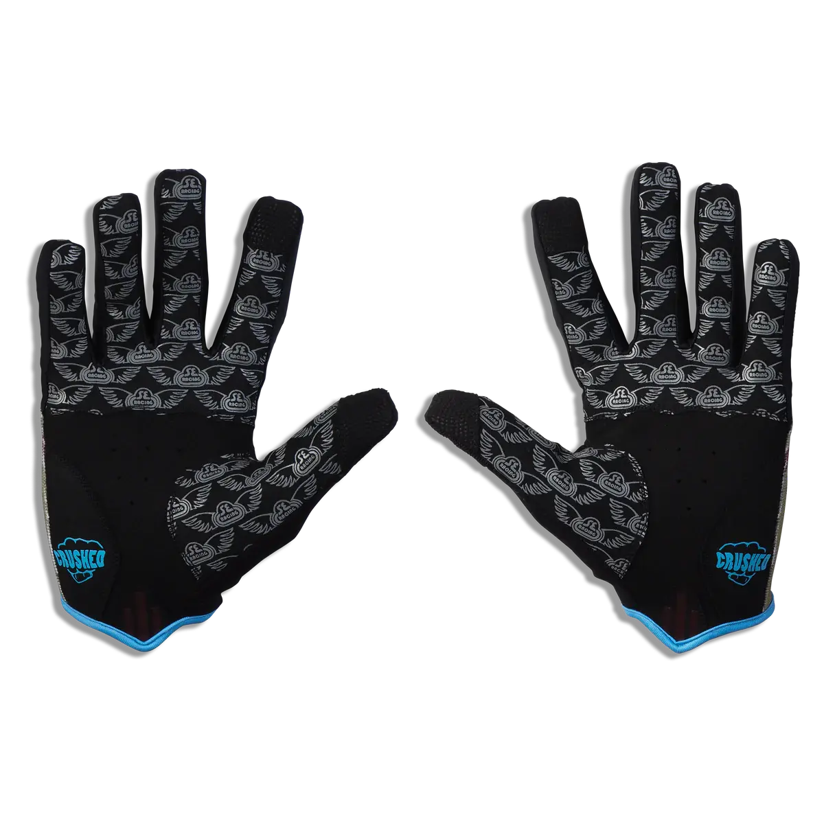 Se Bikes Retro Gloves Youth (Camo / Se Blue) 2