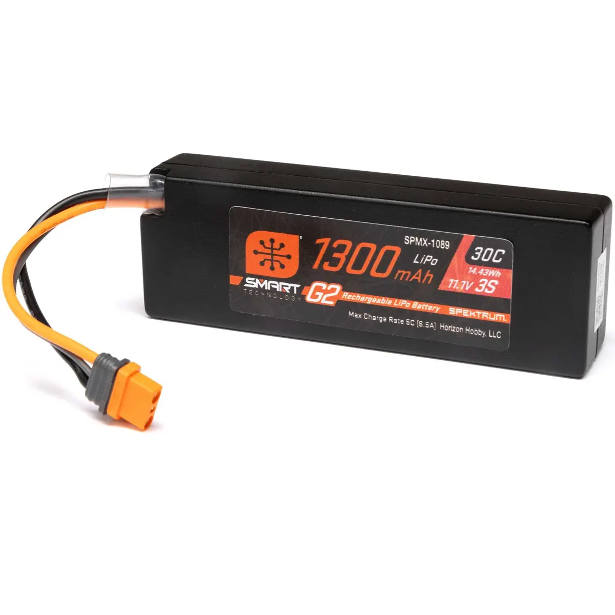Spektrum Smart G2 1300Mah 3S 11.1V 30C Lipo: Ic2 1