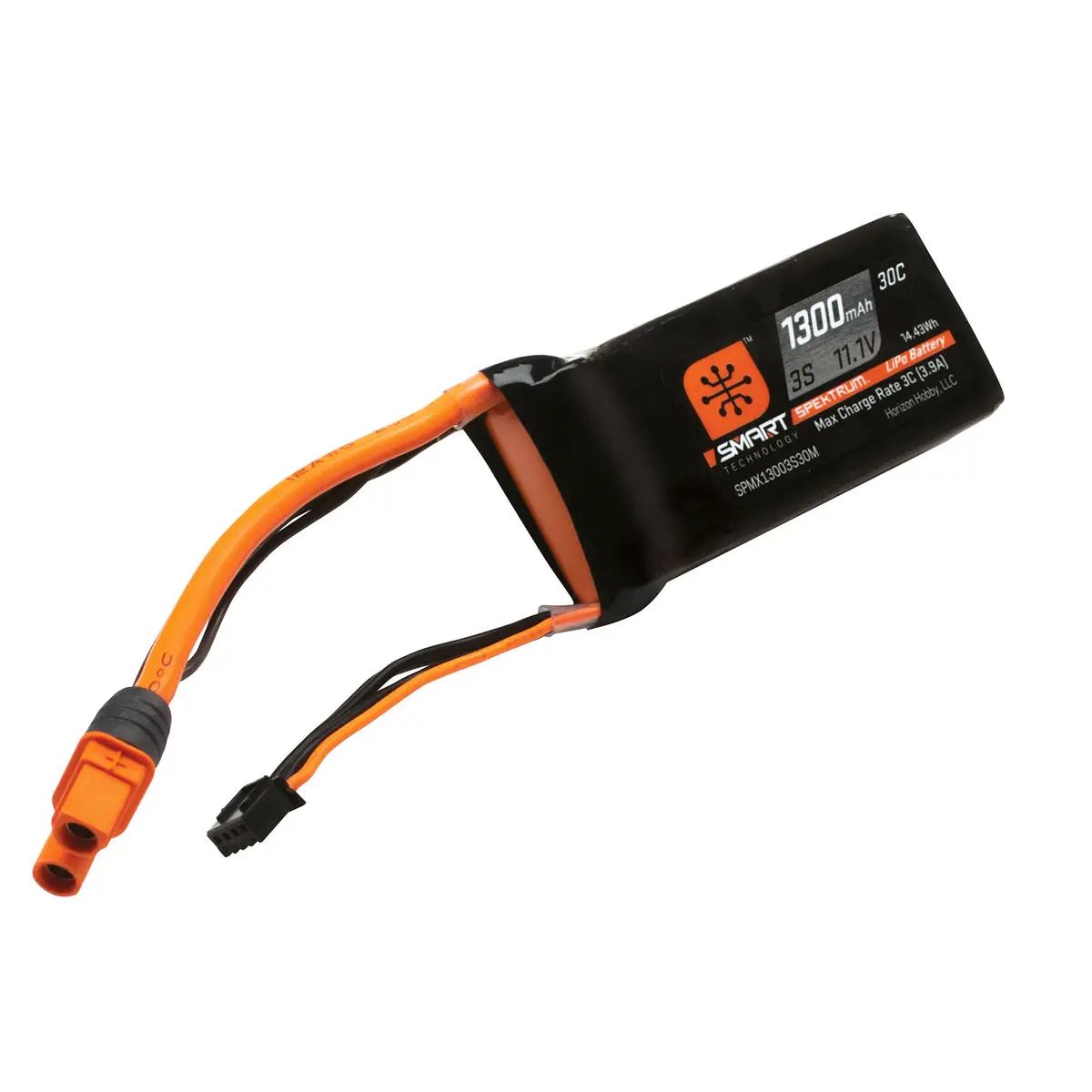 Spektrum Smart G2 3S 1300Mah 30C Lipo Battery: Ic3 1
