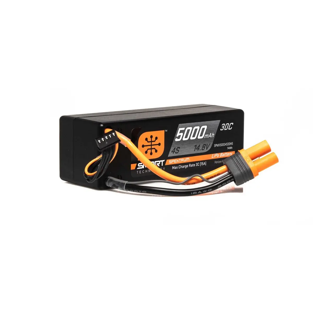 Spektrum Smart 5000Mah 4S 14.8V 30C Lipo Battery Hardcase: Ic5 1