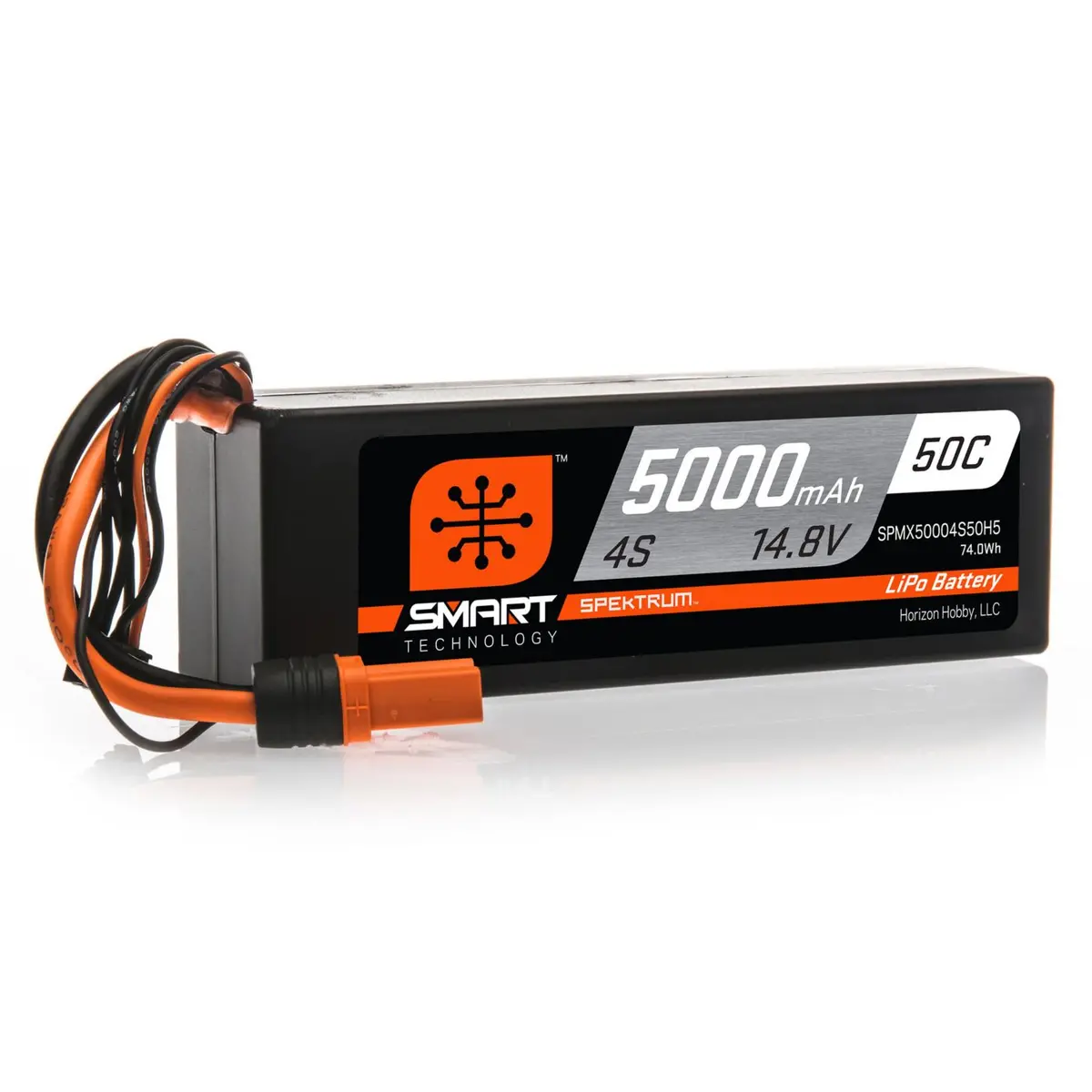 Spektrum Smart 5000Mah 4S 14.8V 50C Lipo: Hardcase (Ic5) 1
