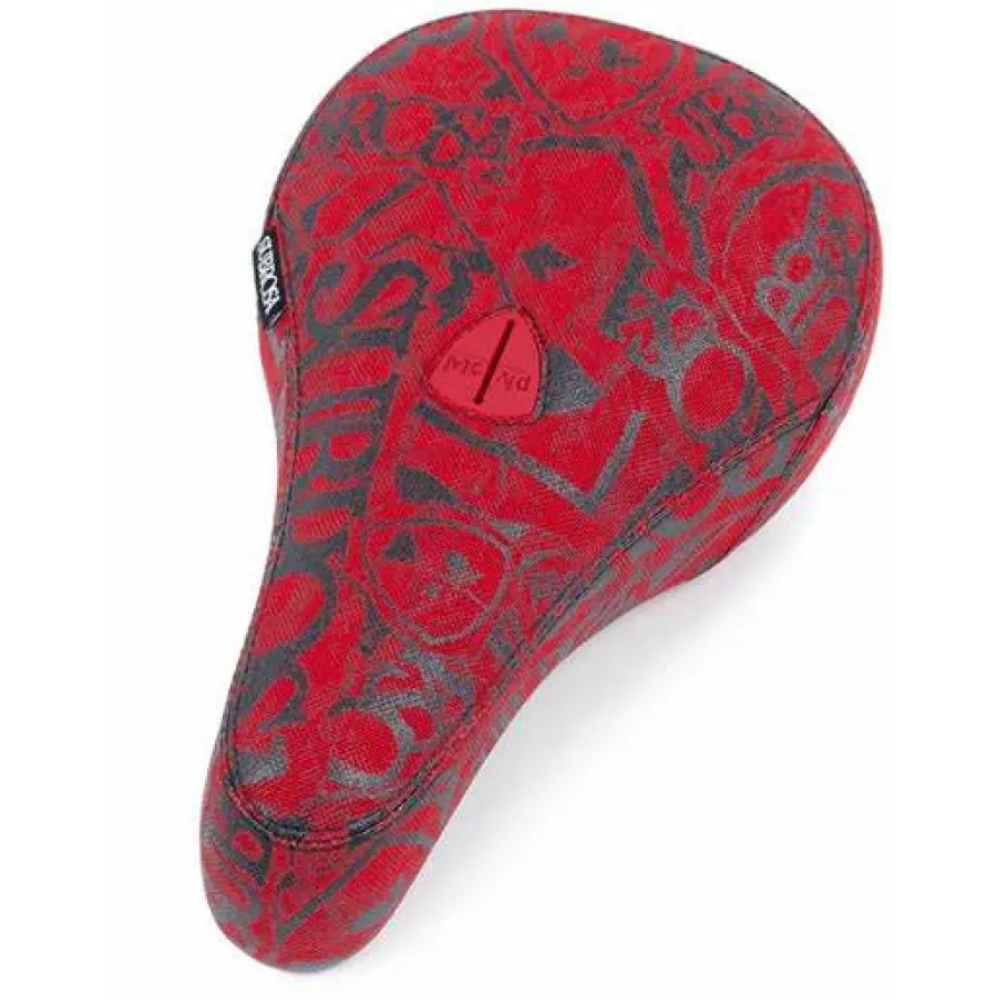 Subrosa "Thrashed" Bmx Mid Pivotal Seat (Red/Black) 1