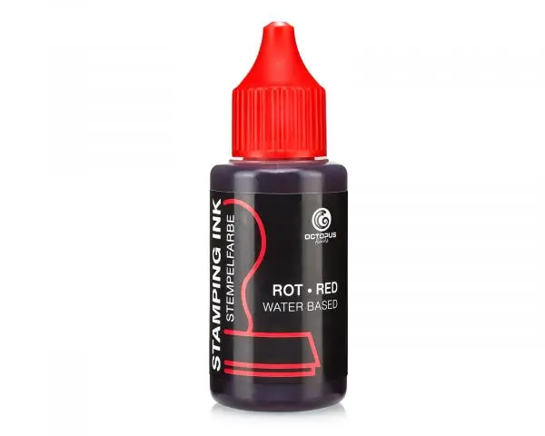 Octopus Fluids Ölfreie Stempelfarbe Zum Nachtränken Rot 30 Ml 1