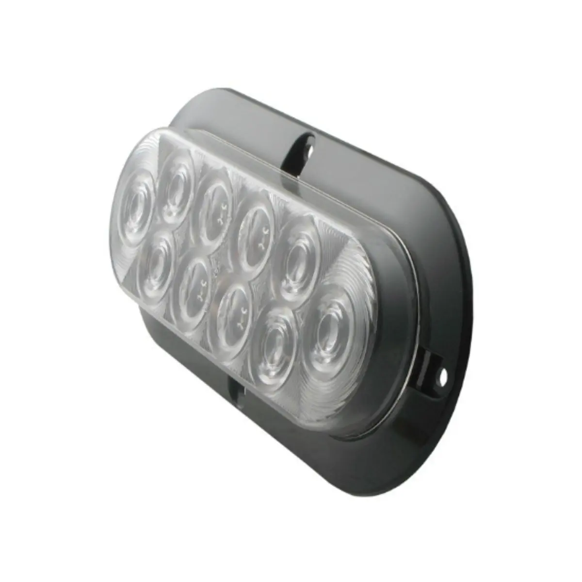 6" Oval Led Trailer Tail Light W/ Clear Lens - Stop, Turn, Tail 1