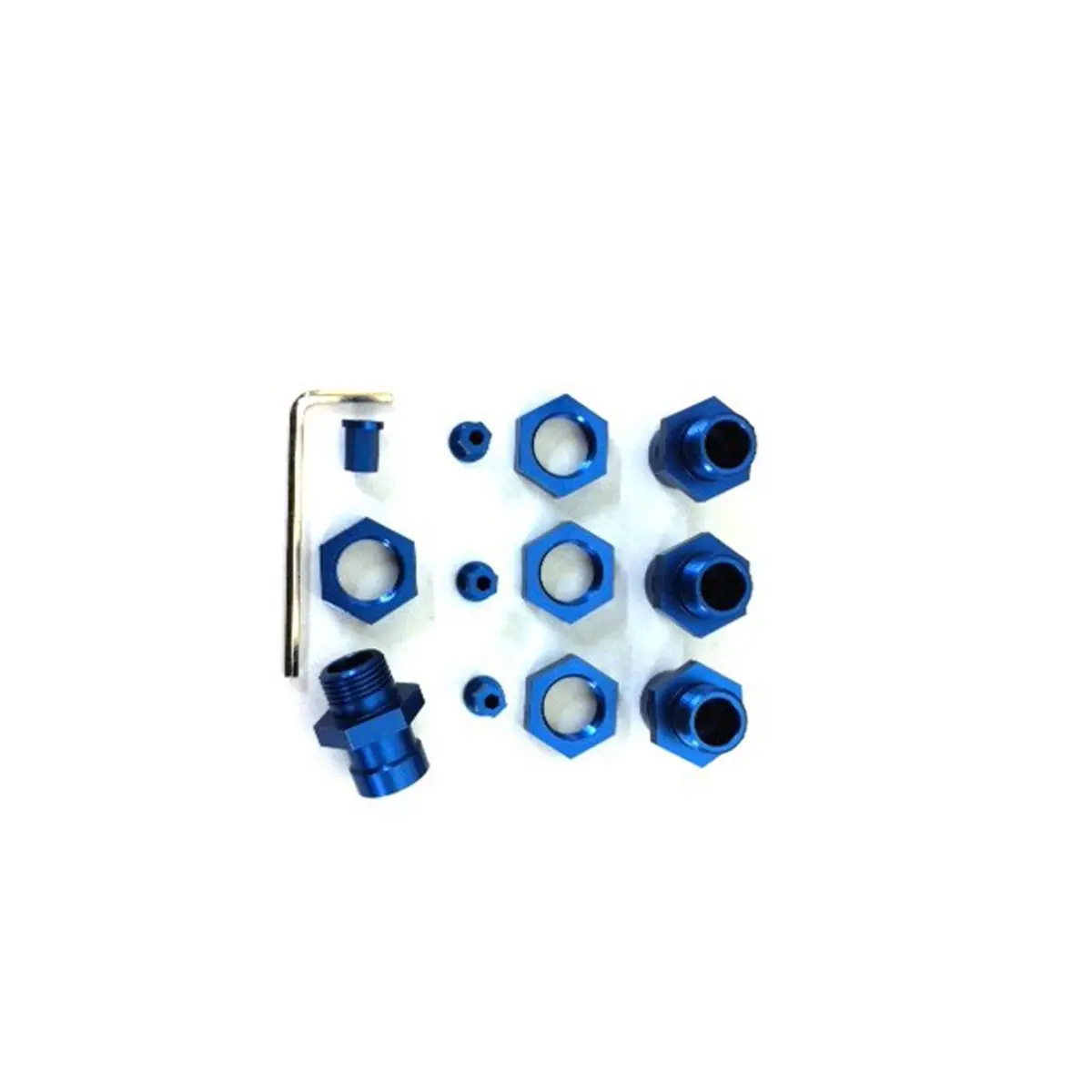 Strc Cnc 17Mm Hex Conversion Kit (Blue) Traxxas 4Wd 1