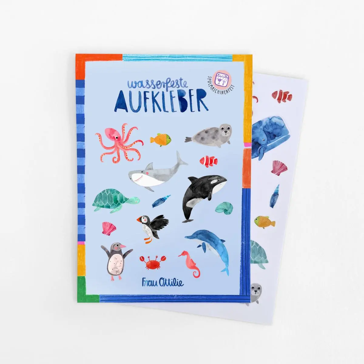 Spülmaschinenfeste Sticker *Wildes Meer* 1
