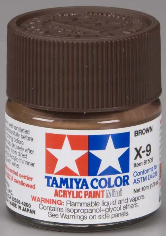 Tamiya X-9 Acrylic (Brown) 1