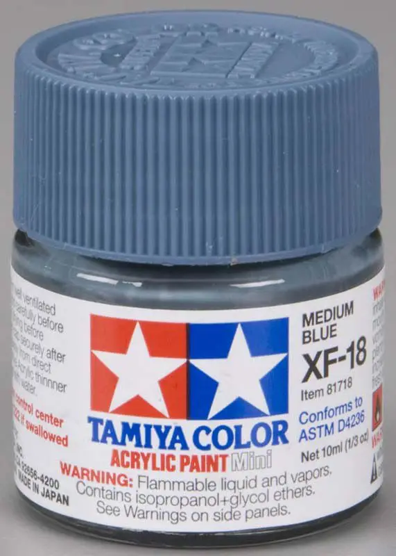 Tamiya Xf-18 (Medium Blue) 1