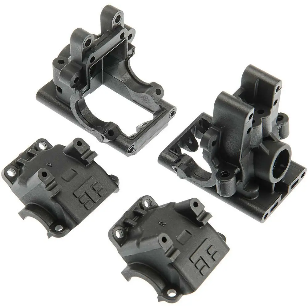 Tekno Front And Rear Bulkhead Set: Eb410 (Revised) 1