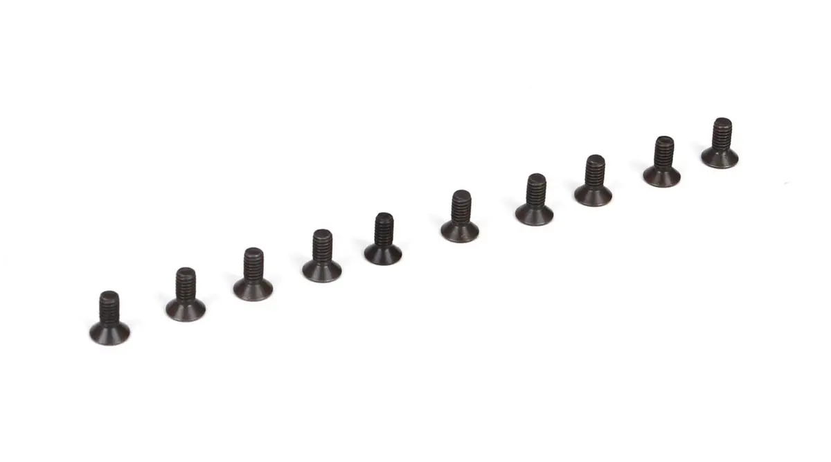Tlr Flat Head Screws: M2.5X6mm (10) 1