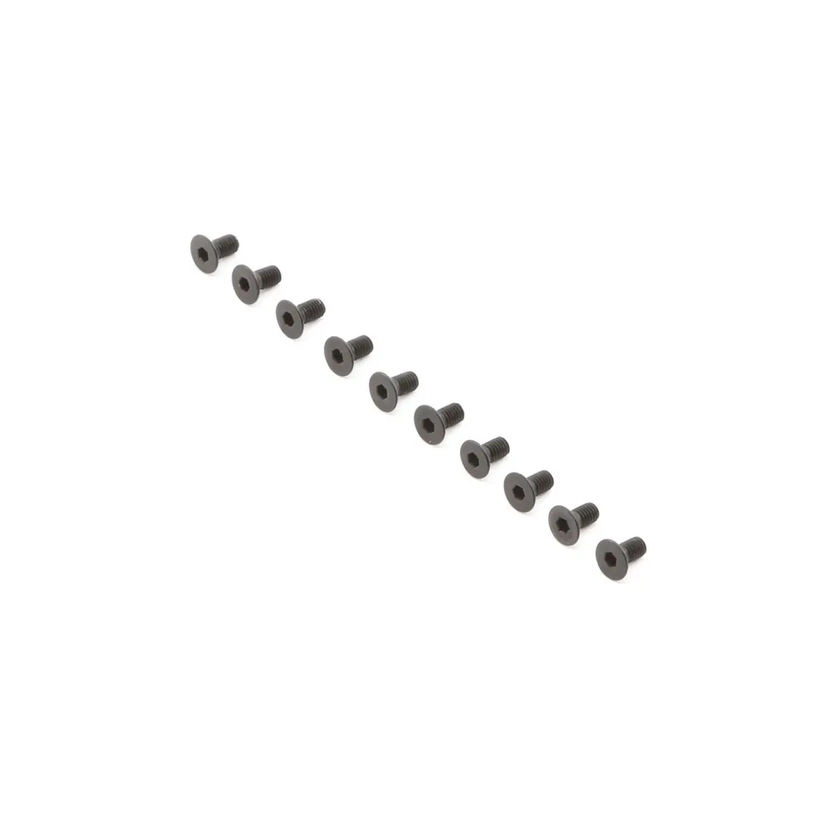 Tlr Flat Head Screws: M3x6mm (10) 1