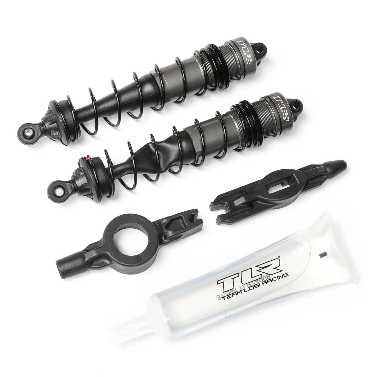 Tlr Rear Shock Set W/37.5Wt Oil: 8X (123Mm) 1