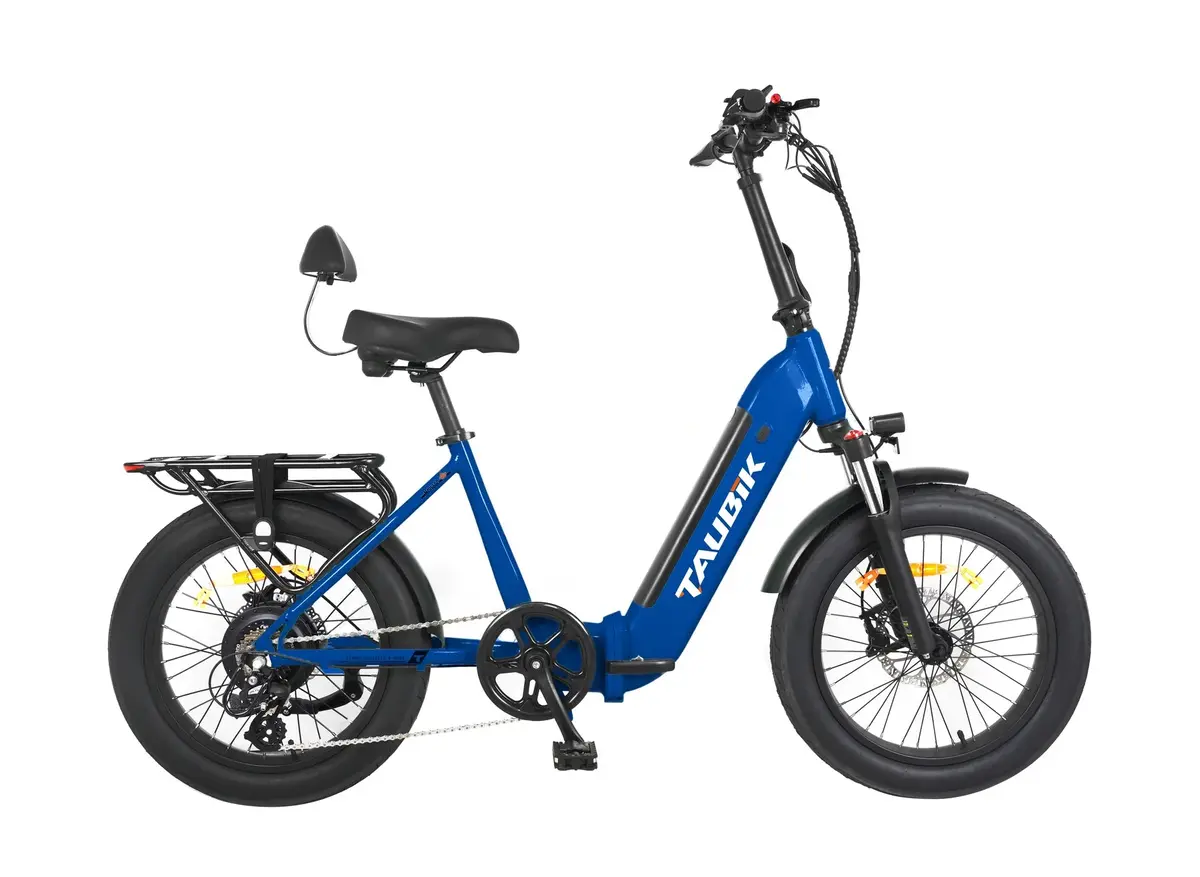Taubik Monaco S Folding Electric Bike 20" Step-Through (Electric Blue) 1