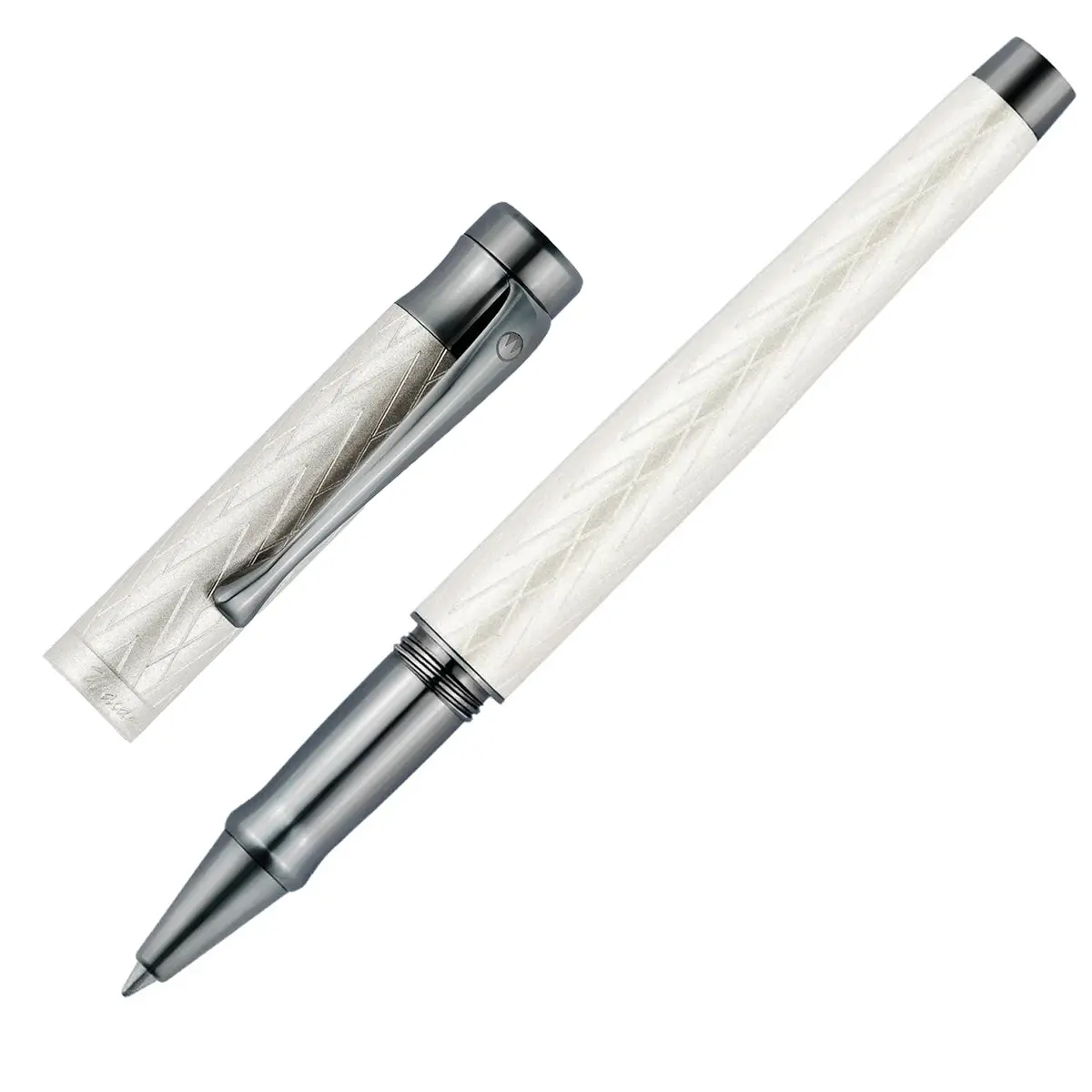 Waldmann Tintenroller Aura Night, Silber, Mattiertes-Silber 1