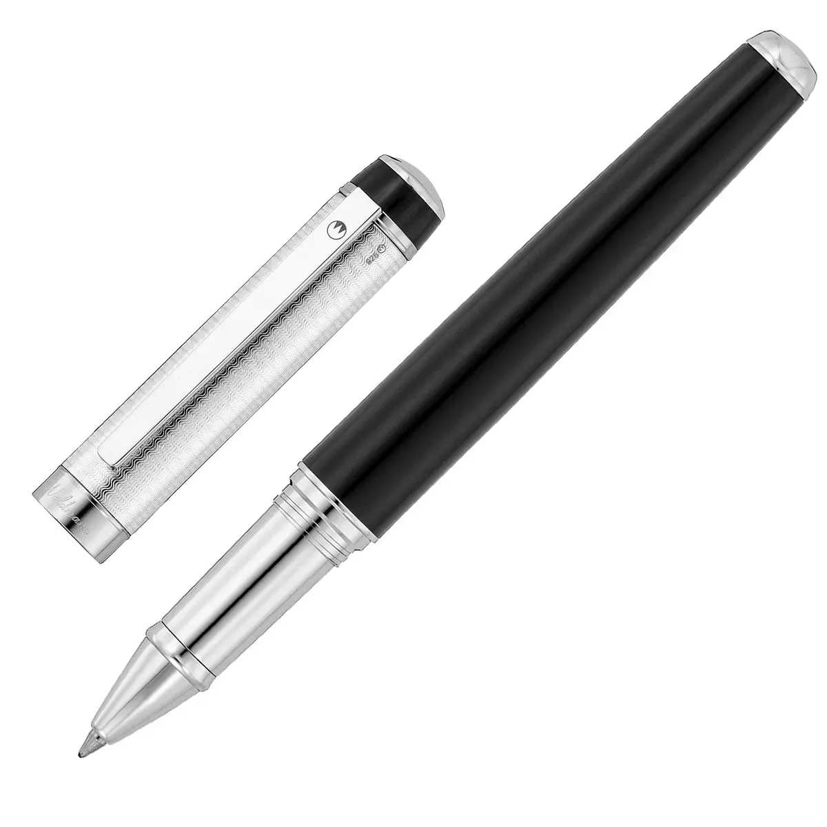Waldmann, Tintenroller Grandeur, Silhouette, Guillochiert, Schwarz 1