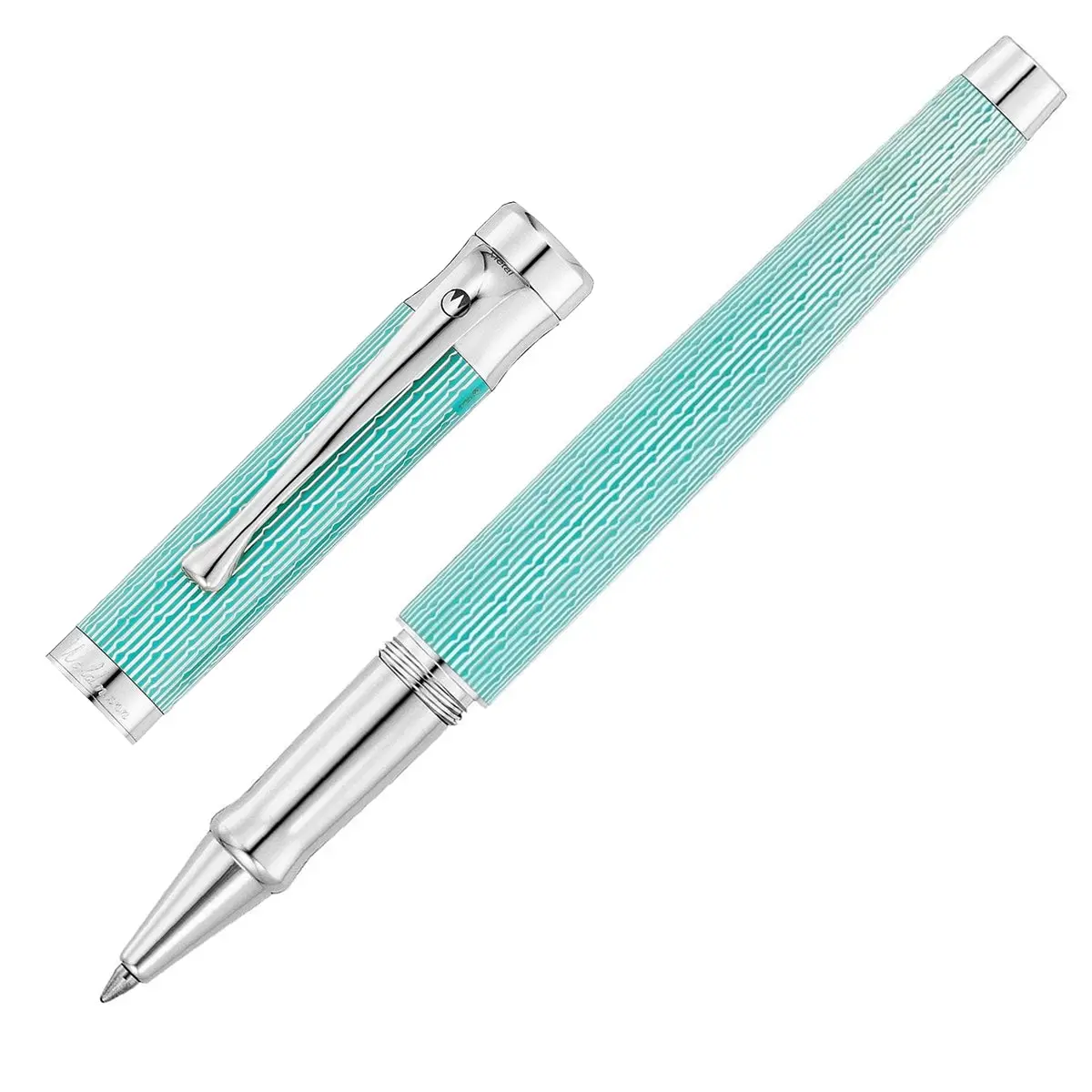 Waldmann, Tintenroller Tango, Imagination, Guillochiert, Aquamarin 1