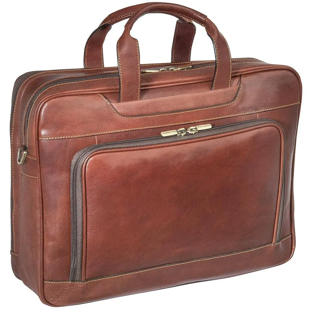 Tony Perotti, Aktentasche Vegetale, Laptoptasche 2 Fächer, 42Cm, Braun 1