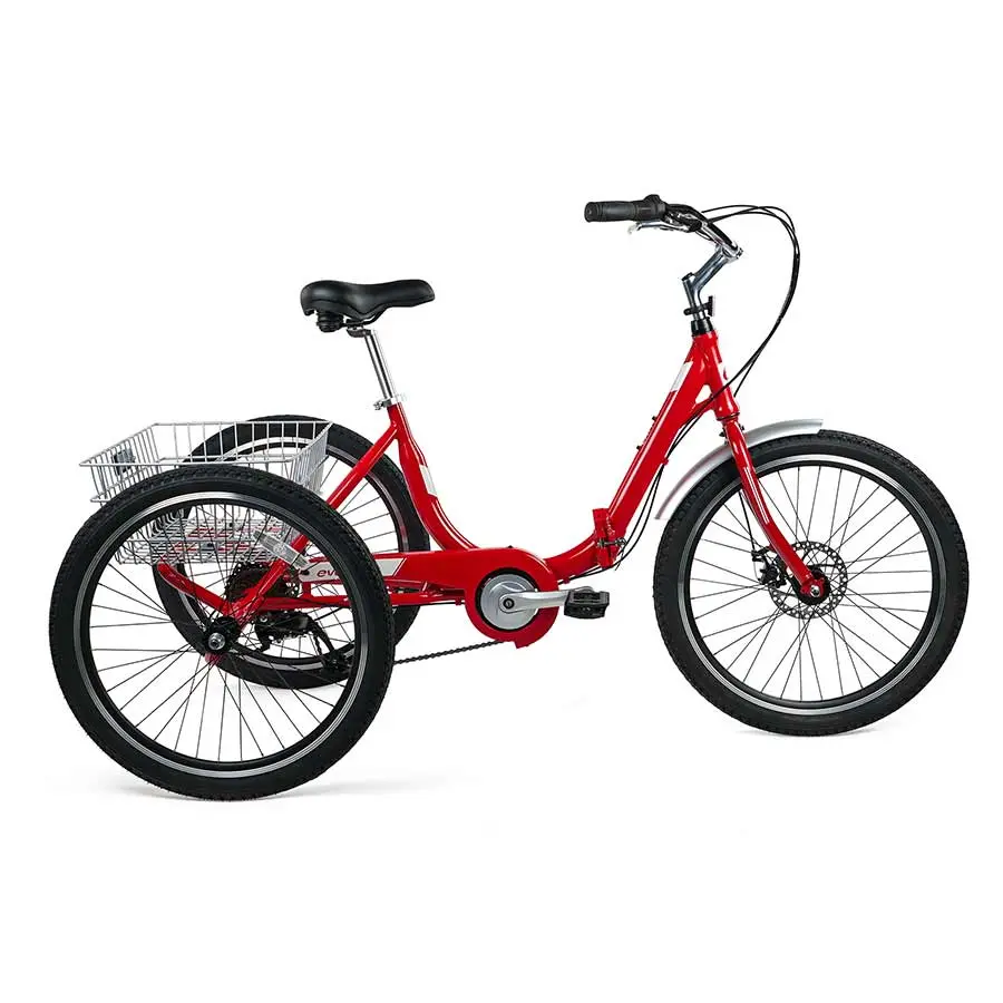 Evo Bikes Latitude Adult Tricycle Red Folding 1