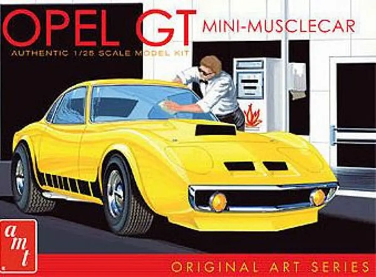 Amt 1/25 Opel Gt Model Kit 1
