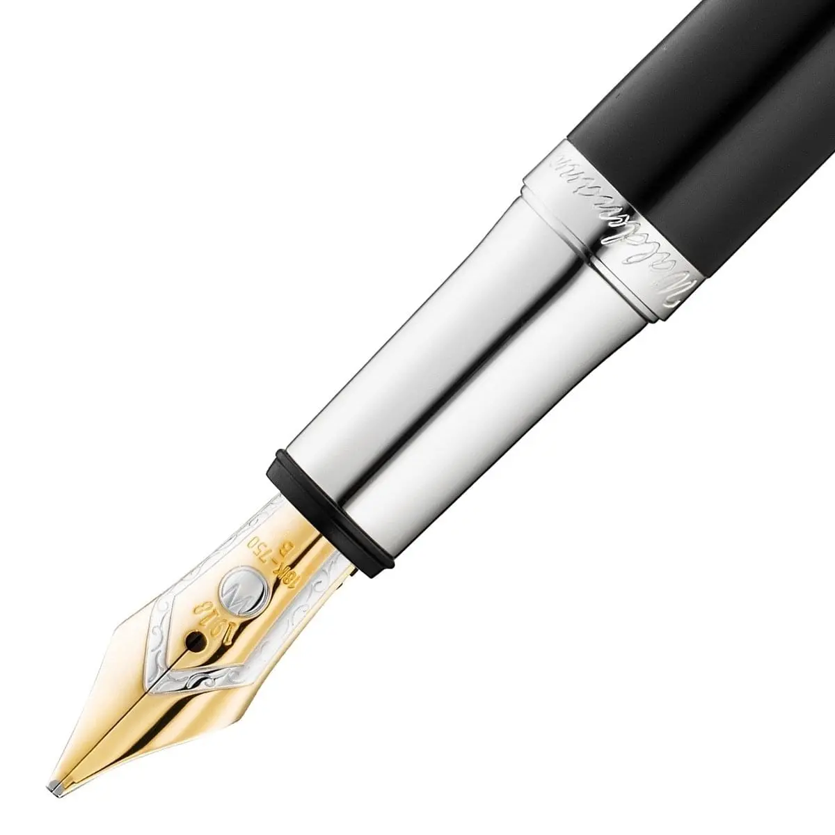 Waldmann, Pocket Füller, Linien, Lackiert, 18K Feder, Schwarz 3