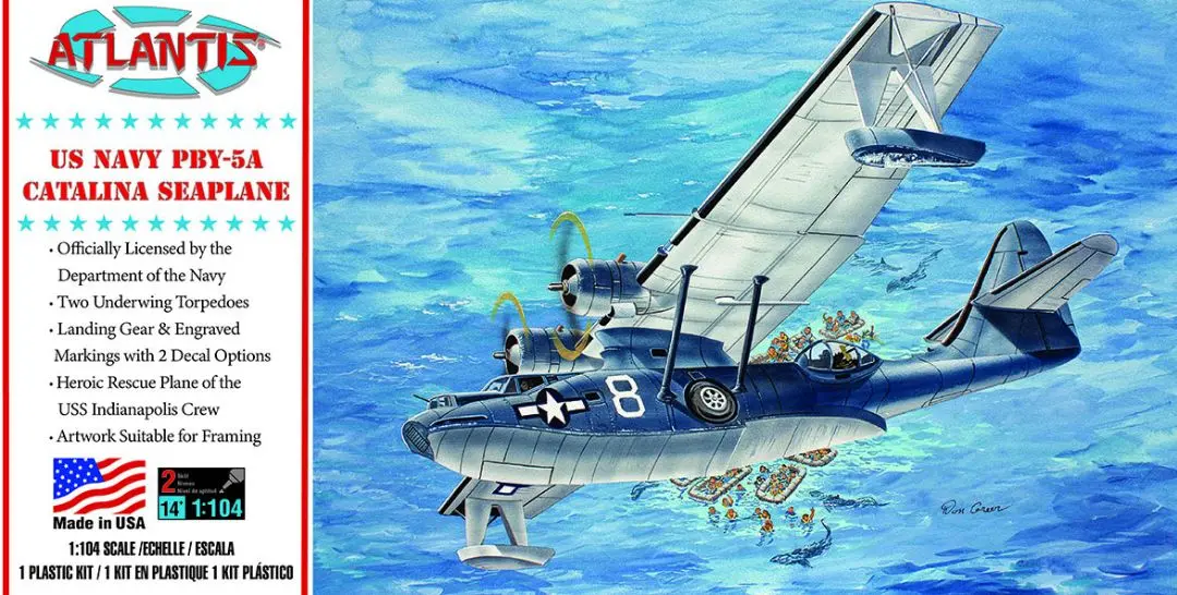 Atlantis 1/104 Pby-5A Us Navy Catalina Seaplane: Us Navy Model Kit 1