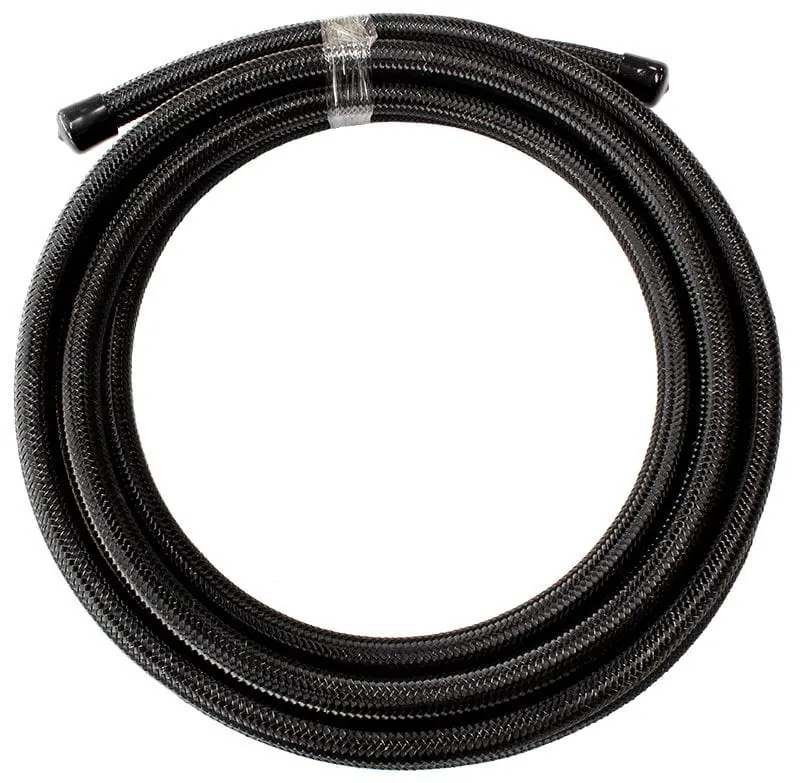100-Series Black Stainless Braided An-16 Hose – 6Ft, Af100-16-6Mblk 1