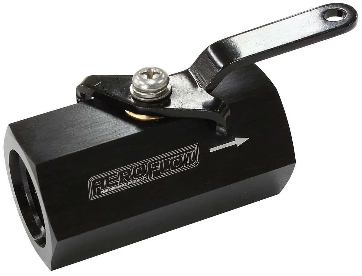 Black -10 Orb Female Shut-Off Valve – Af1001-10Blk 1