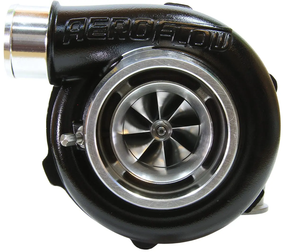 Boosted Af80 5455 Turbocharger – 650Hp, Reverse Rotation, Hi-Temp Black Finish 1