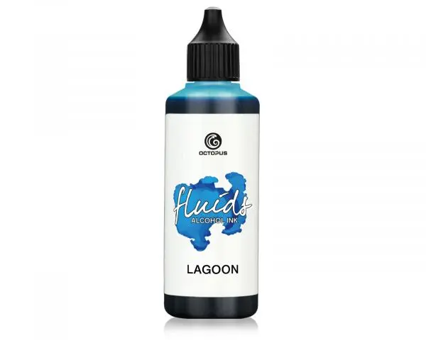 Octopus Fluids Alcohol Ink Alkoholtinte Lagoon Blau 100 Ml 1
