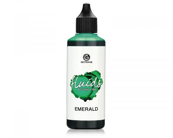 Octopus Fluids Alkoholtinte Für Fluid Art & Resin Basic Emerald 100 Ml 1