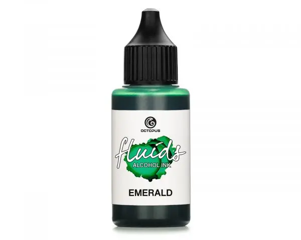 Octopus Fluids Alcohol Ink Alcohol Ink Alcohol Inks Basic Emerald Dunkelgrün 1