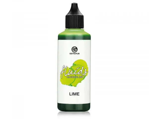 Octopus Fluids Alkoholtinte Alcohol Ink Basic Lime Grün 100 Ml 1