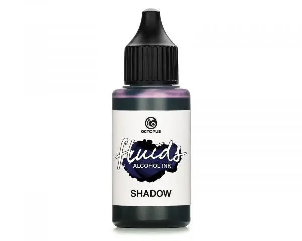 Octopus Fluids Alkoholtinte Alcohol Inks Basic Shadow Grau-Blau 1