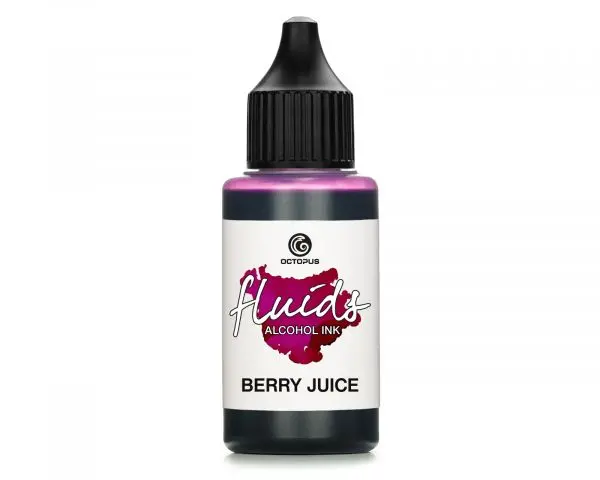 Octopus Fluids Alkoholtinte Für Fluid Art/Resin Alcohol Inks Basic Berry Juice Violett 1