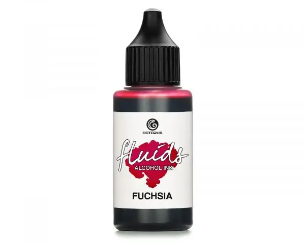 Octopus Fluids Alkoholtinte Für Fluid Art, Resin Und Mixed-Media Fuchsia 1