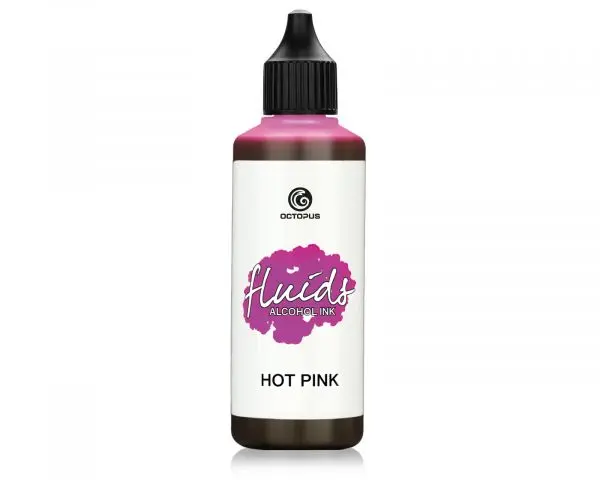 Octopus Fluids Alkoholtinte Alcohol Ink Hot Pink 100 Ml 1