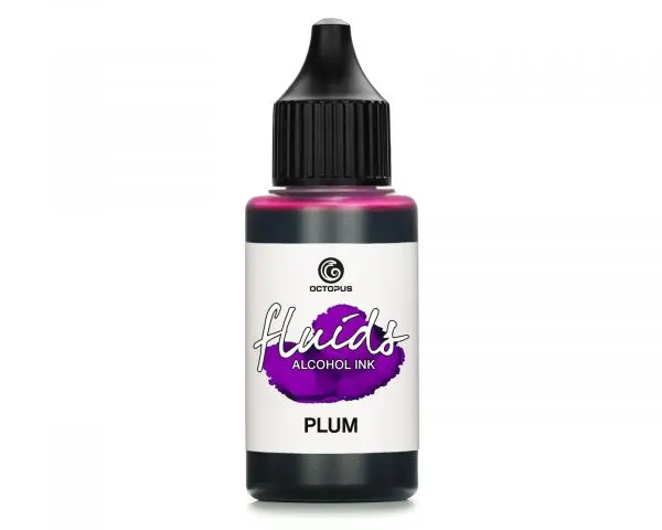 Octopus Fluids Alcohol Ink Alkoholtinte Für Fluid Art Und Resin Plum Violett 1