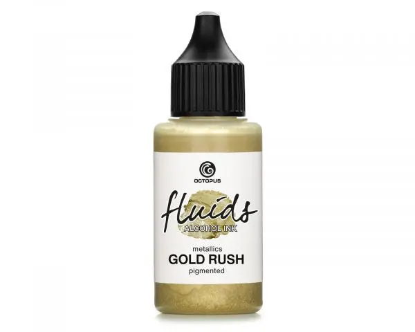 Octopus Fluids Alcohol Ink Metallic Gold Rush 1