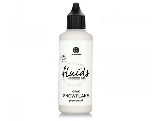 Octopus Fluids Alkoholtinte Fluid Art/Resin Snowflake Weiß 100 Ml 1