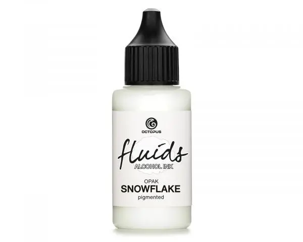 Octopus Fluids Alcohol Ink Snowflake, Alkoholtinte, Weiß, Opak 1