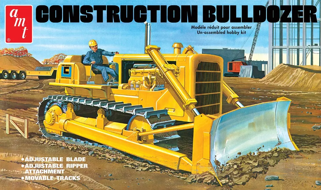 Amt Construction Bulldozer 1/25 Model Kit 1