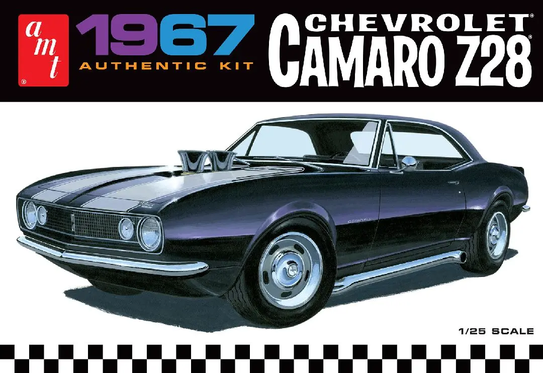 Amt 1/25 1967 Chevy Camaro Z28 Model Kit 1
