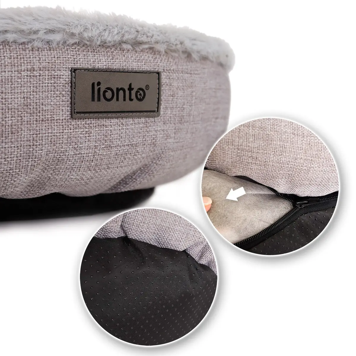 Katzenbett Mit Plüsch In Donutform 3