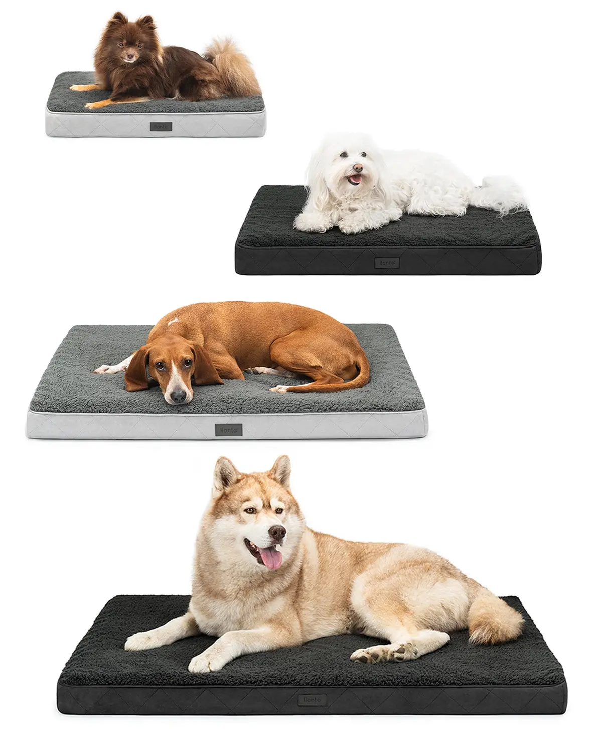 Orthopädisches Hundebett Mit Plüsch 1