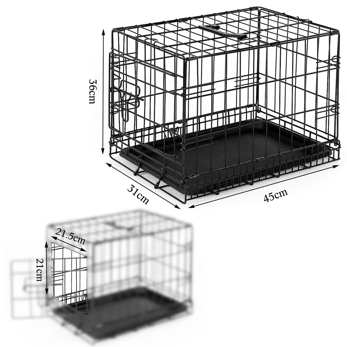 Hundetransportkäfig Mit Bodenwanne 1
