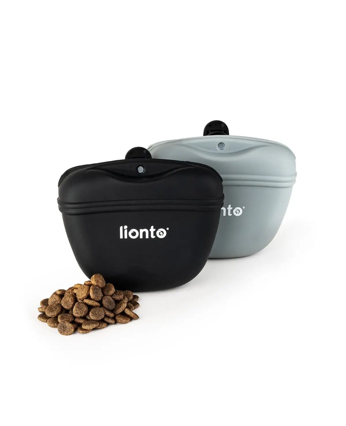 Hunde Futterbeutel Aus Silikon Mit Clip, 2Er-Set 1