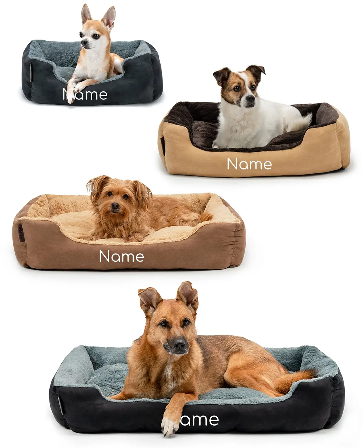 Heimtierbett Mit Wendekissen, Personalisiert 1