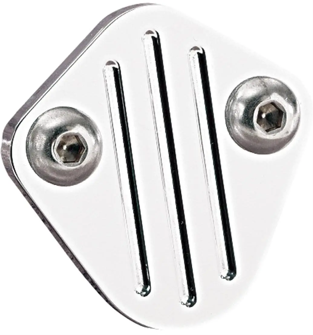 Polished Ball-Milled Fuel Pump Block-Off Plate For Carburetor Swaps (Bs41620) 1