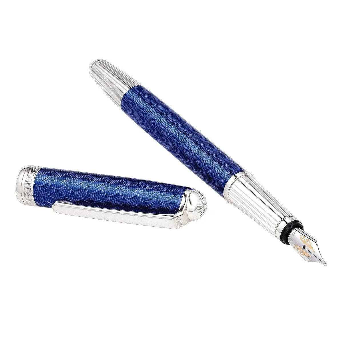 Bossert & Erhard Füller Feelings New Wave, 18Kt, Royal Blue 1
